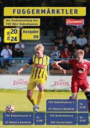 20241026 Fuggermärktler TSV 1862 Babenhausen – SVO Germaringen