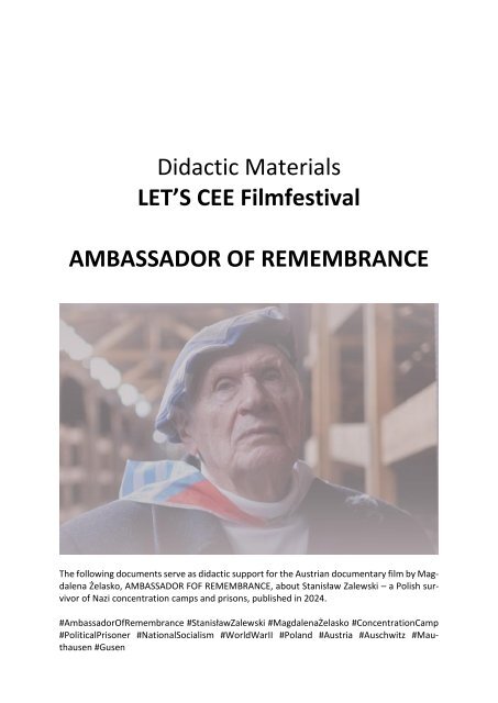 EN AMBASSADOR OF REMEMBRANCE