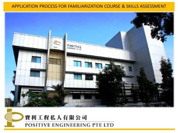 APPLICATION PROCESS FOR FAMILIARIZATION COURSE & SKILLS ASSESSMENT