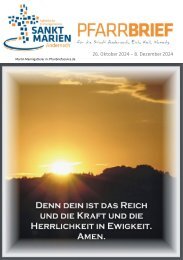 Pfarrbrief November - 2. Advent 2024