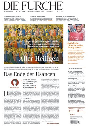 DIE FURCHE 24.10.2024