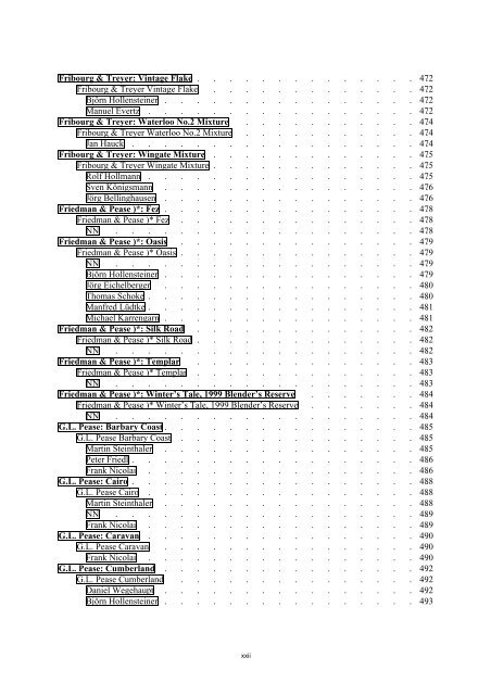 Table of Contents - DAFT - die De.Alt.Fan.Tabak