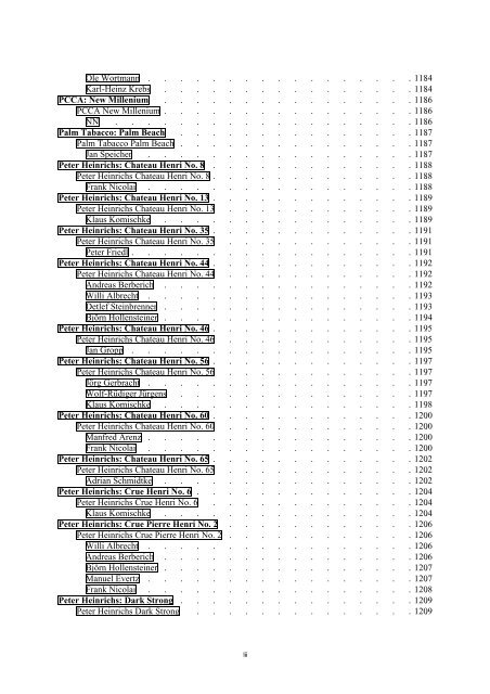 Table of Contents - DAFT - die De.Alt.Fan.Tabak