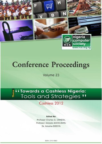 Download Conference Proceedings (ISSN:2141-1663) - NCS