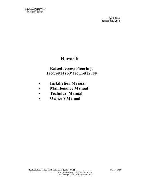 Haworth Raised Access Flooring Pdf Advanced Business Interiors Haworth Raised Access Flooring Pdf