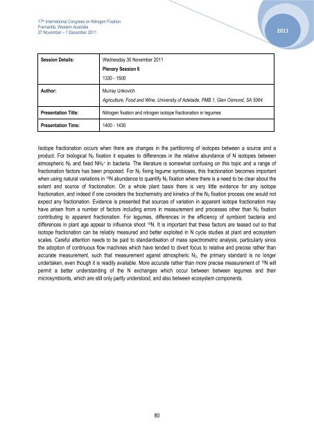 IN INOCULANTS Nodulaid - 17th International Nitrogen Fixation ...