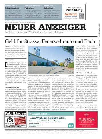 Neuer Anzeiger 25. Oktober 2024
