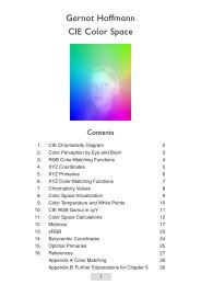 Gernot Hoffmann CIE Color Space