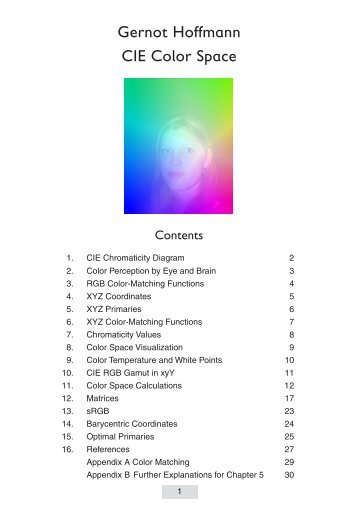 Gernot Hoffmann CIE Color Space