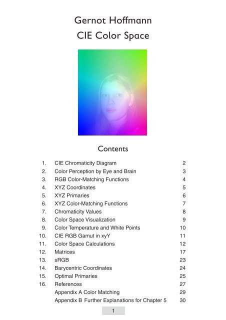 Gernot Hoffmann CIE Color Space