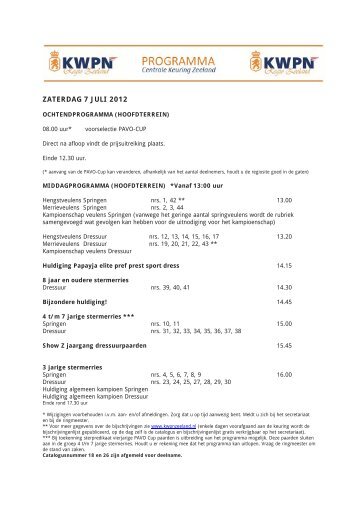 Sponsors - KWPN