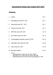 Jaaroverzicht Groene Ster seizoen 2011–2012