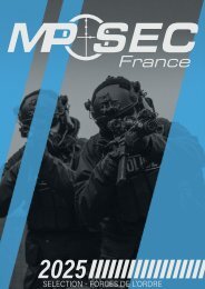 Guide d'achat MP-Sec - Sélection Forces de l'Ordre - Edition 2025