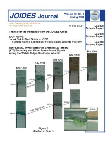 JOIDES Journal - ODP Legacy