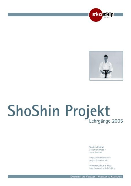 ShoShin_2005.pdf - ShoShin Projekt