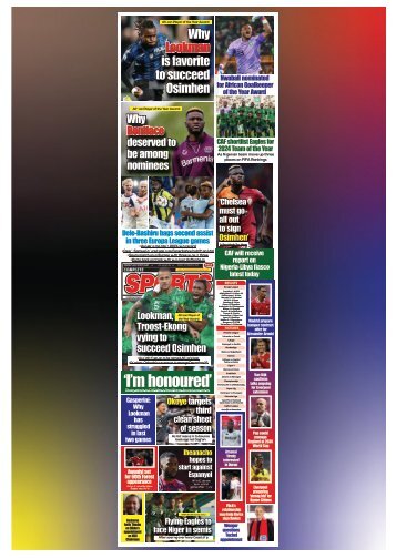 COMPLETE SPORTS - FRIDAY, OCT 25, 2024