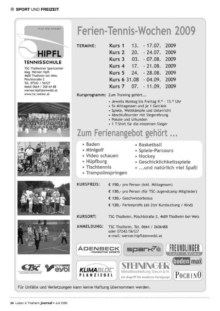 Berichte und amtliche Infos Berichte und amtliche Infos