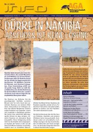 Dürre in Namibia – Abschuss ist keine Lösung