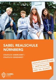 SABEL Private Realschulen Nürnberg