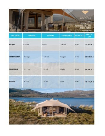 EXO Glamping Pricelist DEF