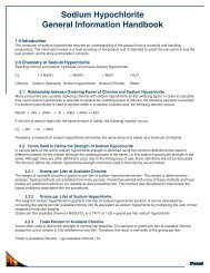 Sodium Hypochlorite General Information Handbook - Powell ...