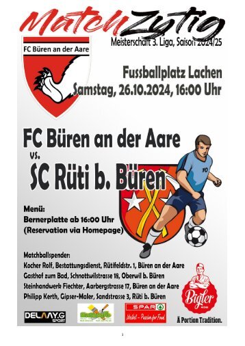 FC Büren an der Aare - SC Rüti (26. Oktober 2024)