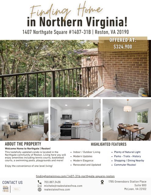 1407 Northgate Square  #1407-31B - Reston