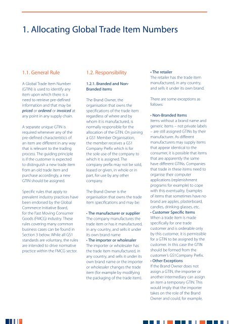 GS1 GTIN Allocation Rules