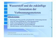 Projekt : Umrüstung eines Serienmotors auf Wasserstoffbetrieb