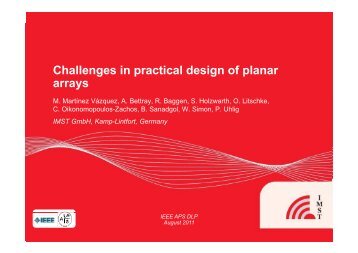 Challenges in practical design of planar Challenges in practical ...