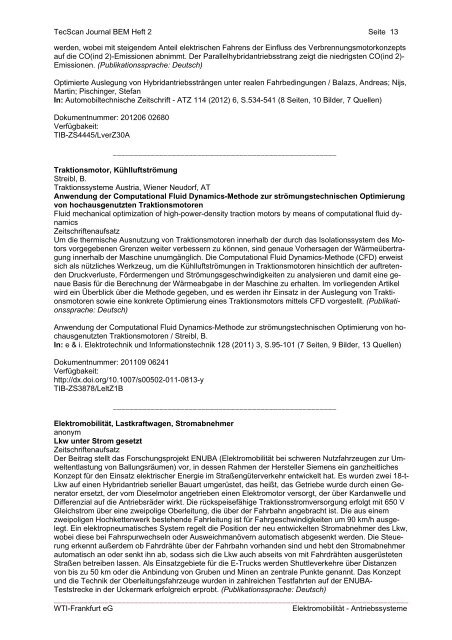 TecScan Journal Sonderausgabe Elektromobilität - Bundesverband ...