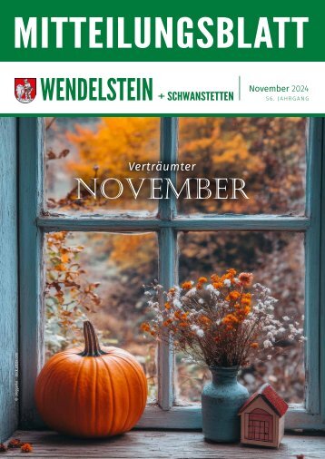 Mitteilungsblatt Wendelstein + Schwanstetten - November 2024