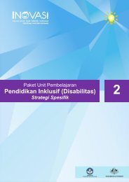 Paket Unit Pembelajaran Pendidikan Inklusif (Disabilitas): Strategi Spesifik 2