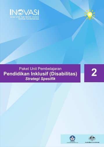 Paket Unit Pembelajaran Pendidikan Inklusif (Disabilitas): Strategi Spesifik 2