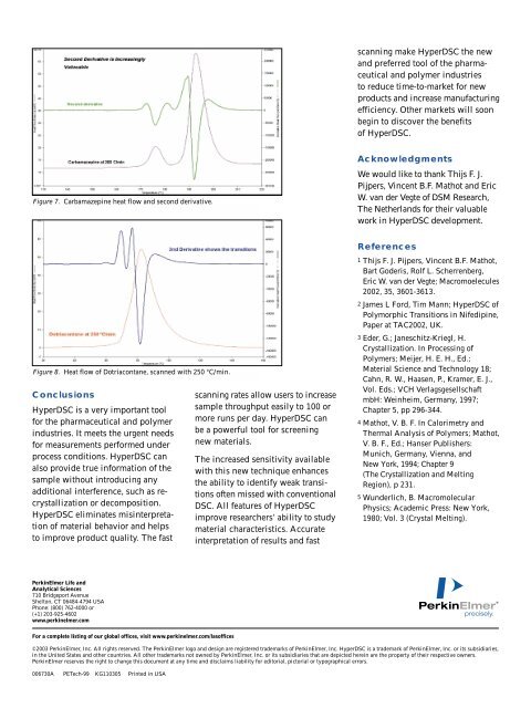 HyperDSC - Perkin Elmer Instruments - PerkinElmer