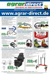 agrar-direct.de – Beilage September bis November – Ihr Magazin für die Landwirtschaft