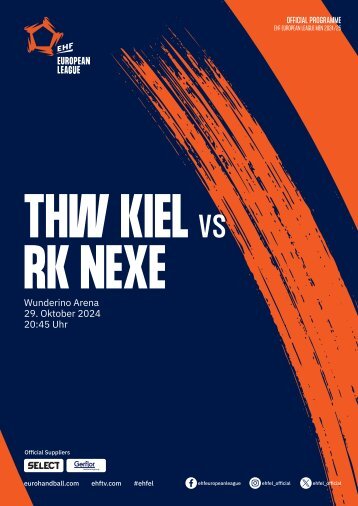 ZEBRA Hallenheft THW Kiel vs. RK Nexe