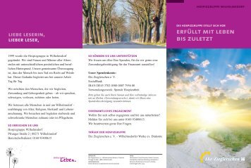Erfüllt mit Leben bis zuletzt