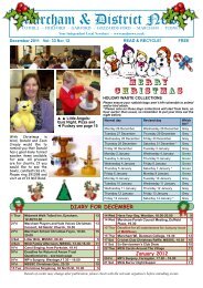 December 2011 - Marcham and District News