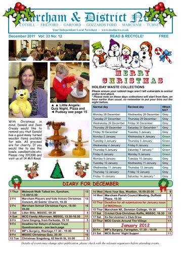 December 2011 - Marcham and District News