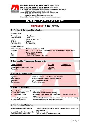 MSDS - 3 Ton Epoxy.pdf - Axtrada