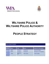 People Strategy - Wiltshire Police Authority
