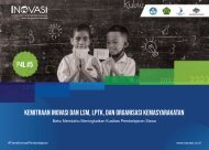 Kemitraan INOVASI dan LSM, LPTK, dan Organisasi Kemasyarakatan: Bahu Membahu Meningkatkan Kualitas Pembelajaran Siswa