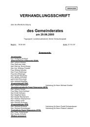 des Gemeinderates am 29.06.2005 - Hartkirchen - Land ...