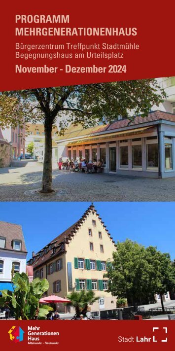 Mehrgenerationenhaus Lahr November Dezember 2024
