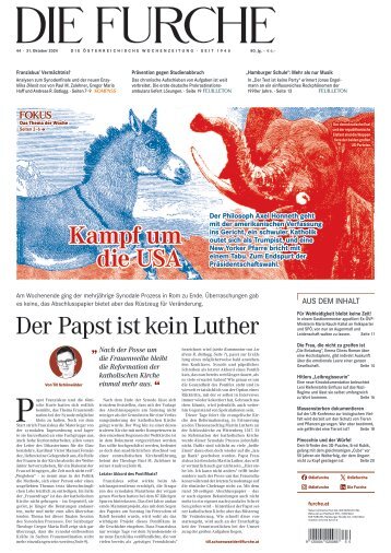 DIE FURCHE 31.10.2024