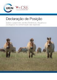 Declaração de Posição da UICN sobre o papel dos Jardins Botânicos, Aquários e Zoológicos