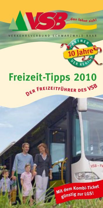 Freizeit Tipps 2010 - VSB Verkehrsverbund Schwarzwald-Baar