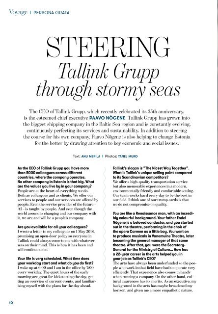 Tallink Silja Line Voyage publication valid until 4.2025