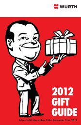 2012 GIFT GUIDE - WURTH USA